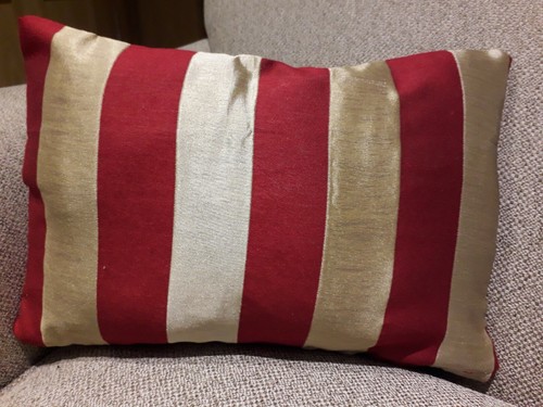 Red stripe cushion - , cover