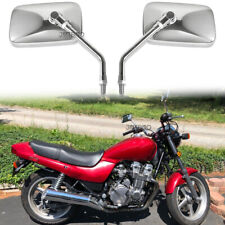 Chrome Rectangle Motorcycle Rear Mirror 10MM For Honda Nighthawk 750 650 450 250