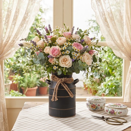 Vintage chic flower - jug, vases