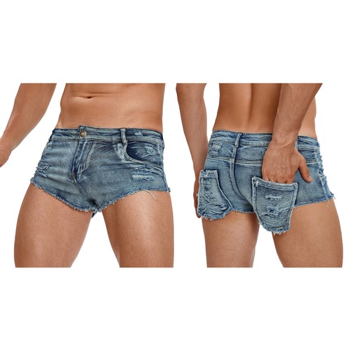 Men hot pants party denim - party,
