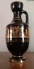 Hand Made Greek Vase In 24k Gold Handle On One Side Beautiful Detail