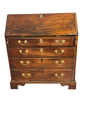 Antique georgian slant front - antique,