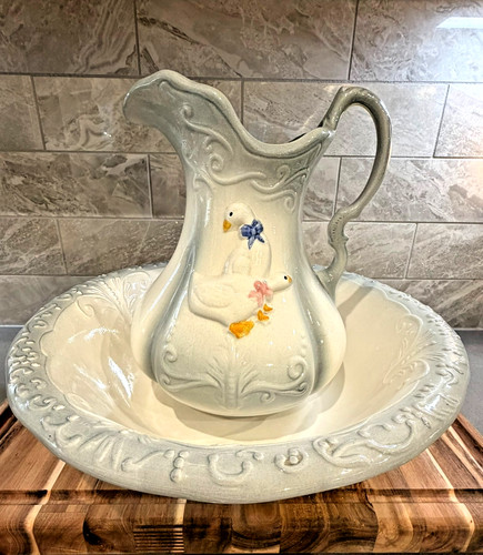 Vintage farmhouse pitcher - vintage,
