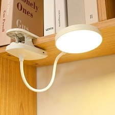 LED Flexible Clip On Table Reading Lamp Desk Light Rechargeable LED Book Light