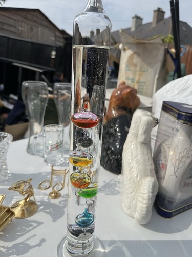 Glass galileo thermometer - glass,