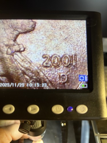 2001 penny double die on - d,