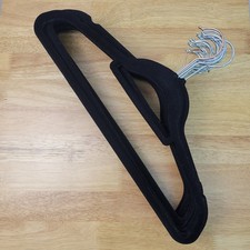 20 x Velvet Hangers Black Non Slip Clothes Hangers Slim Space Saving