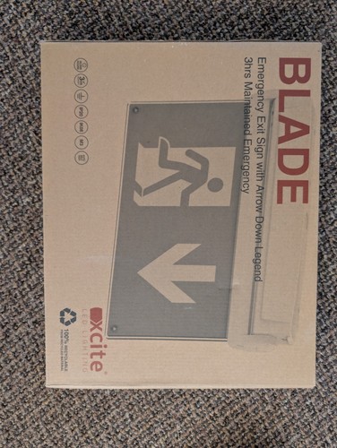 Xcite emergency exit sign with - xcite,