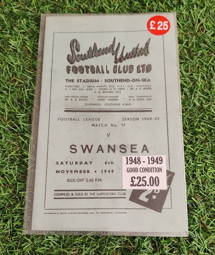 Southend united swansea town - southend, v