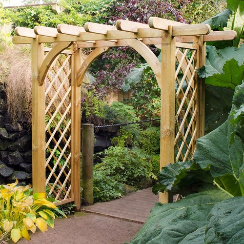 Large wide garden arch - arch, pergola