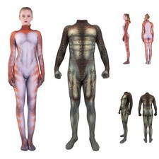 Cosplay Xenomorph Predator Jumpsuit Adult Kids Bodysuit Halloween Zentai Costume