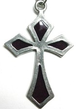 Windows of Light cross - Large Diamond (purple resin)