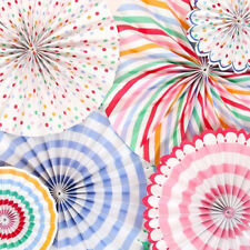 PINWHEEL PARTY FAN HANGING Rainbow Rosettes Birthday Christmas Decoration Hanger