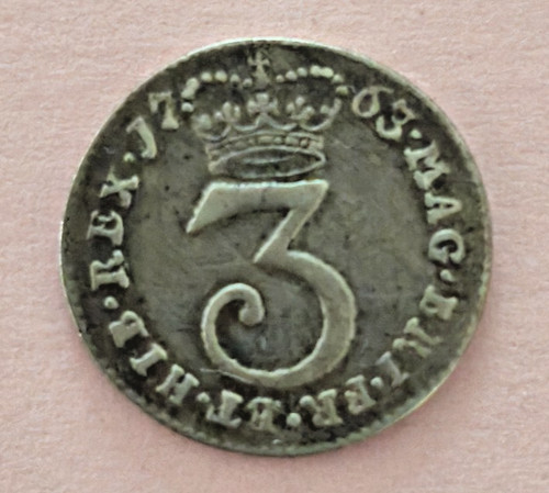 George iii silver threepence - iii,