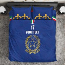 Italian Football Custom Bedding Set Sporty Style LT17