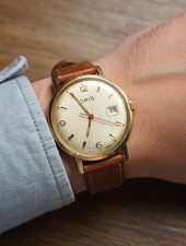 Vintage Oris Gents Gold Plated