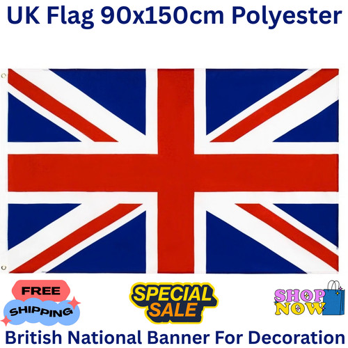 Large union jack flag 5ft - large,