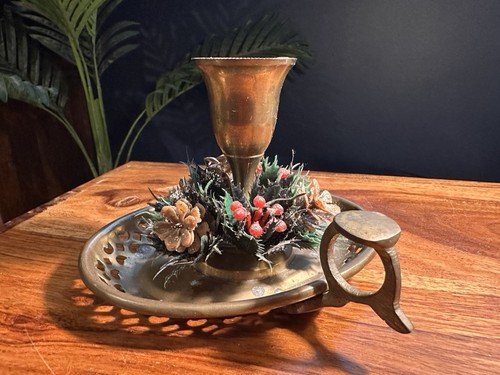 Vintage 1970s brass chamber - 1970s,