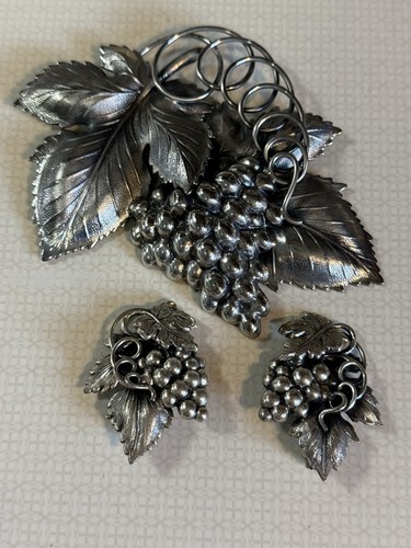 Napier signed parure silver - napier,