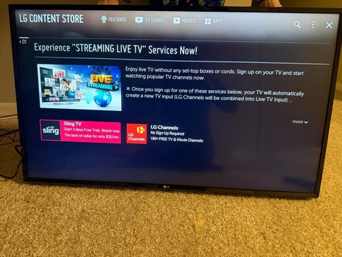 Uhd smart tv model - lg, (model
