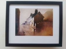 David Weston print 'Henrietta Street, Whitby'  FRAMED