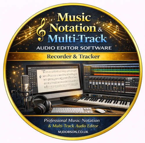 Music notation multi track - notation, &