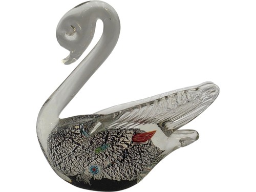 Murano vintage glass swan - murano,