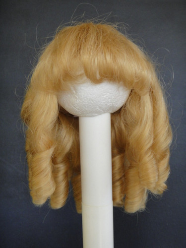 Blond human hair doll - blond,