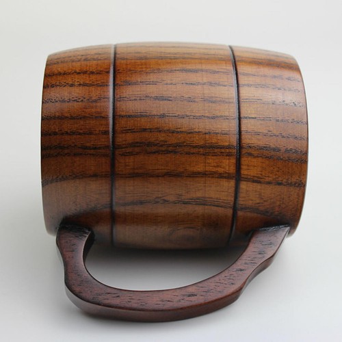 Wooden tankard beer stein - beer, mug