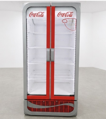 Coca cola double glass - glass, door