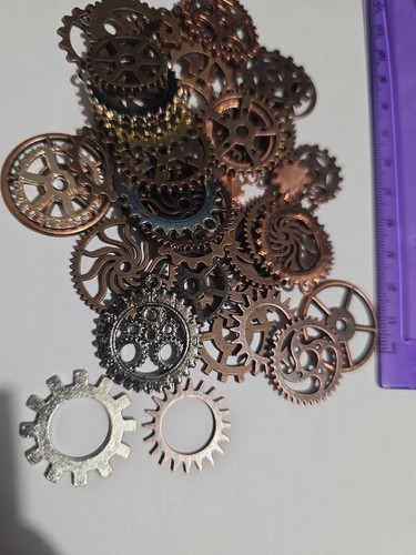 Metal cogs for craft resin - metal, craft/resin