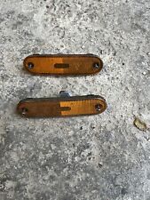 Mazda MX5 front bumper orange reflectors X2 DRIVER + PASSENGER side 98-05