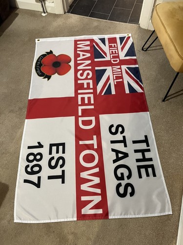 Mansfield town flag 3ft 2ft - town, by
