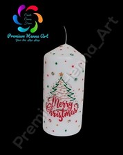 1x Decorated Personalised Henna Mehndi Candles ( Wedding, Christmas, Birthdays )