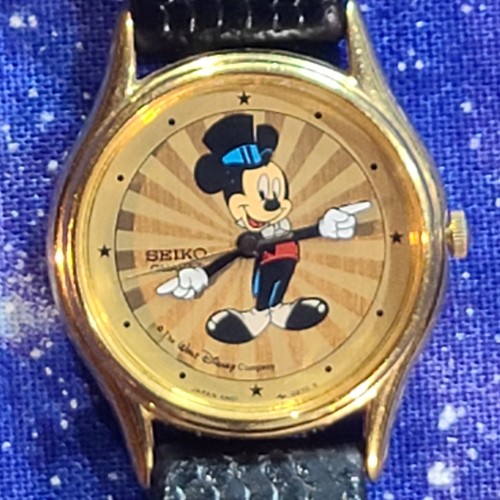 Vtg seiko mickey mouse - mickey, hat