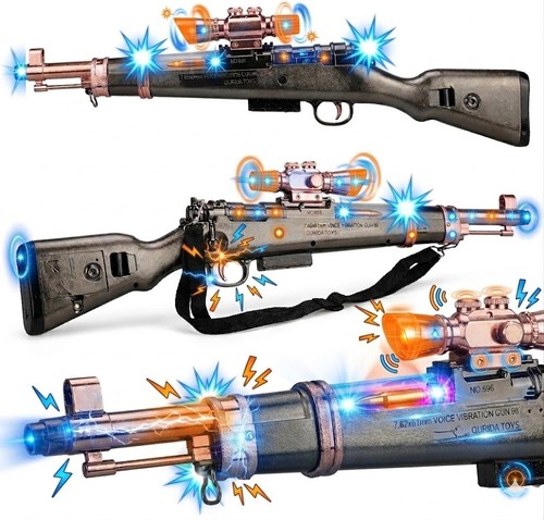 Led light kids toy rifle - light, up