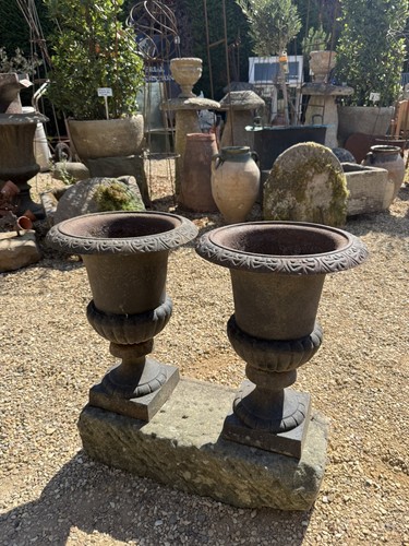 Pair vintage cast iron - pair, of