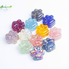 2pcs cat paw resin ornament - 2pcs,