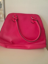 Hot Pink Shoulder Bag Top Zip and 2 Compartments