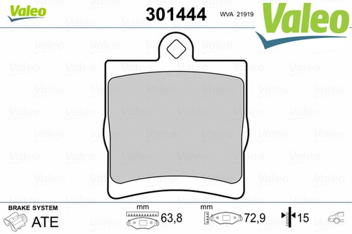 Rear brake pad - rear,