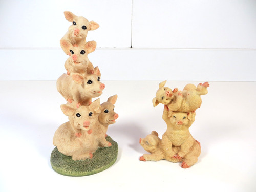 Stacking pig figurines - 2,