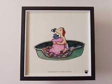 Bryn Parry Dog print 'A Hot Water Bottle Can Comfort A New Puppy'  FRAMED