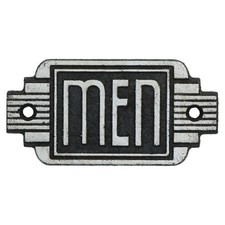 Art deco mens toilet cast - art,