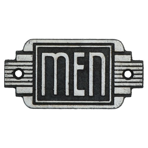Art deco mens toilet cast - mens, iron