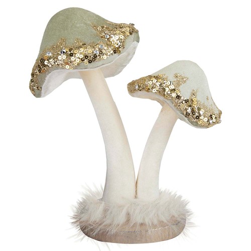 Christmas velvet mushroom - christmas,