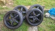 Sport black alloy wheels 18x8.5 plus low profile tyres