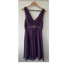 Bennett purple silk dress - lk,