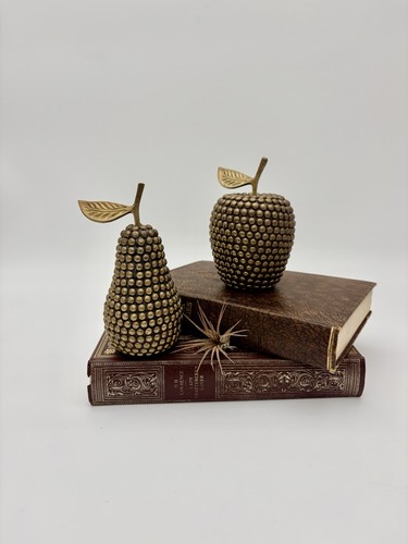 Vintage brass studded - studded, hobnail