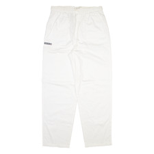 Mens Trousers White Regular Tapered W30 L30