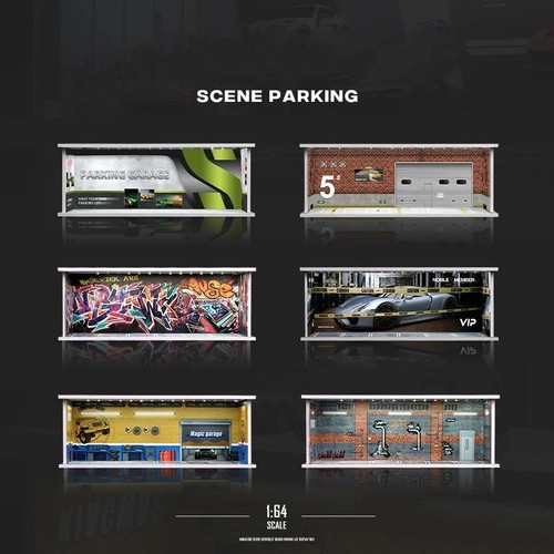Car garage model led - 1/64,